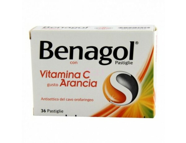 BENAGOL PASTIGLIE - pastiglie con vitamina c gusto arancia 36 pastiglie