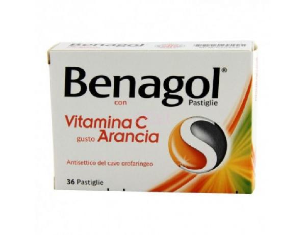 BENAGOL PASTIGLIE - pastiglie con vitamina c gusto arancia 36 pastiglie