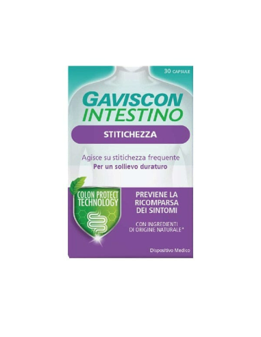 GAVISCON INTESTINO STITICHEZZA 30 CAPSULE - Farmacia Del Monaco