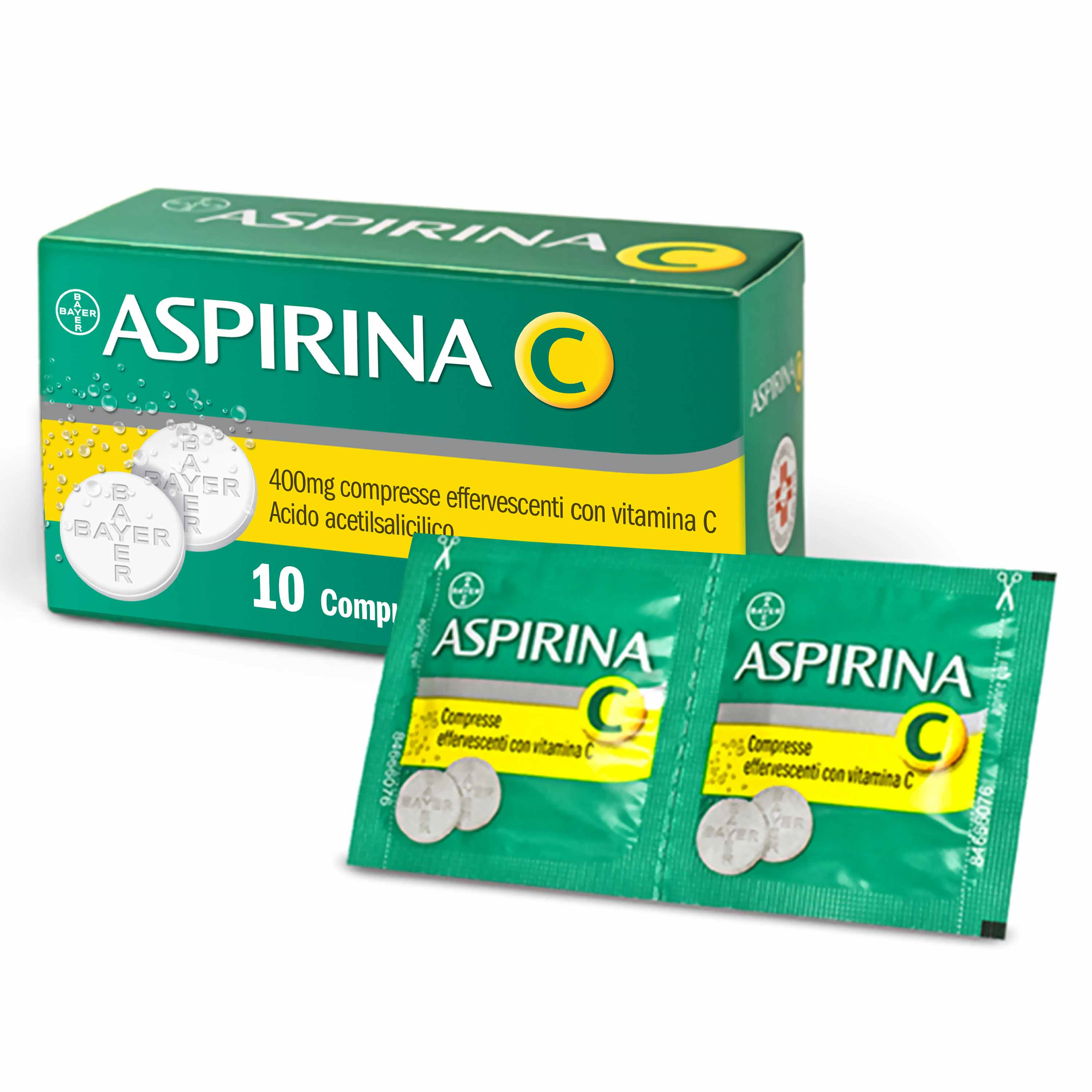 ASPIRINA C*10CPR EFF 400+240MG - Farmacia Del Monaco
