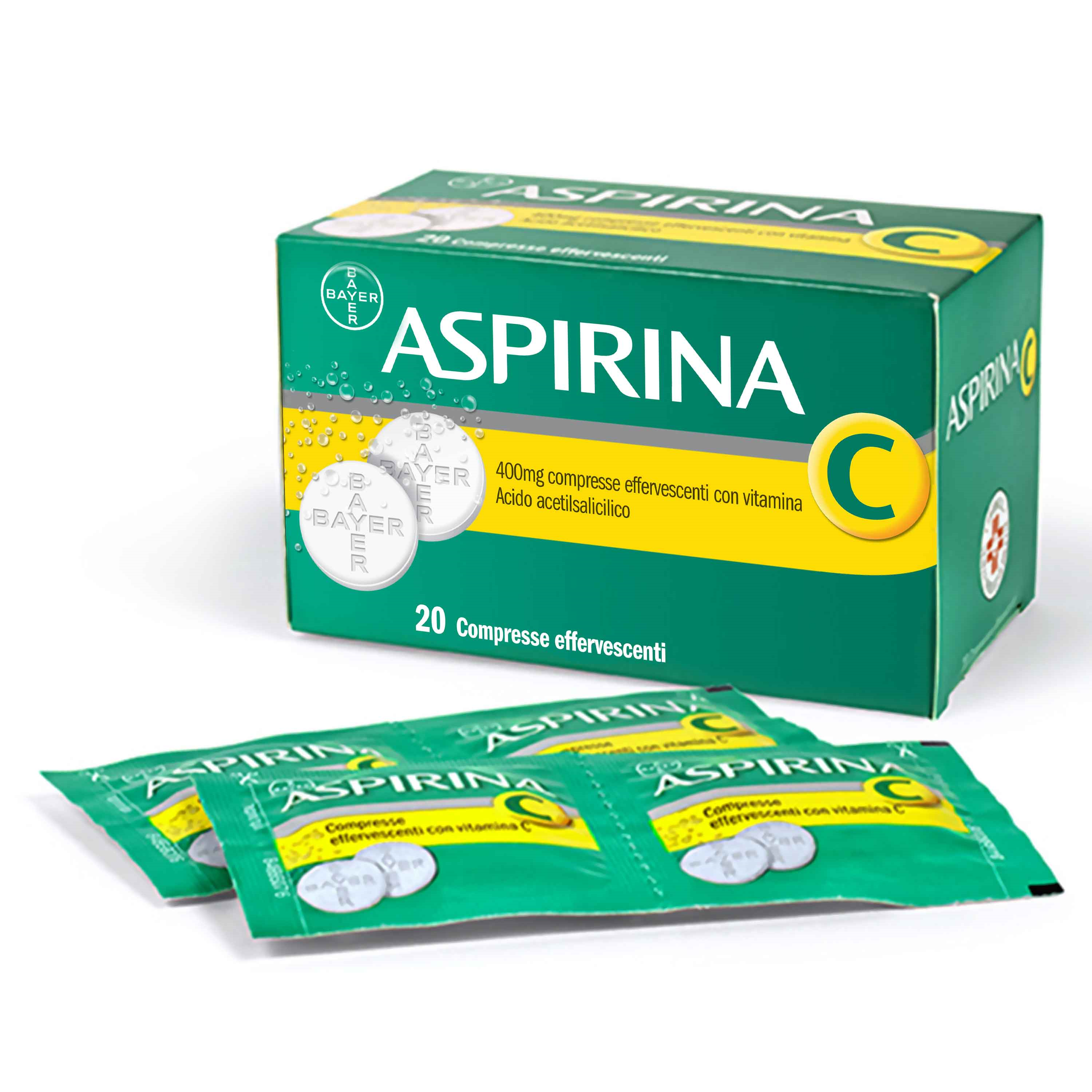 ASPIRINA C*20CPR EFF 400+240MG - Farmacia Del Monaco