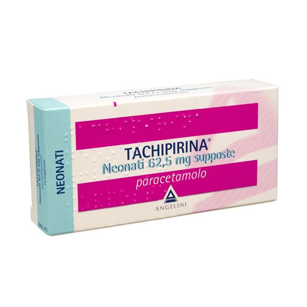 TACHIPIRINA*NEO 10SUPP 62,5MG - Farmacia Del Monaco