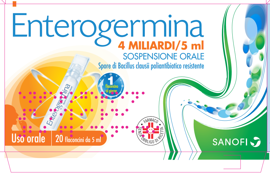 ENTEROGERMINA*OS 20FL 4MLD 5ML - Farmacia Del Monaco