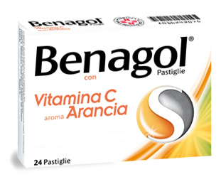BENAGOL VIT C*24PAST ARANCIA - Farmacia Del Monaco