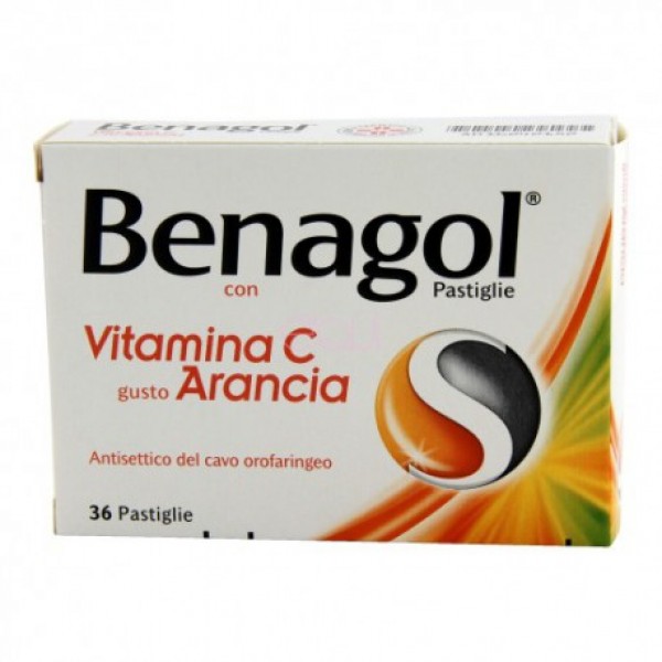 BENAGOL VIT C*36PAST ARANCIA - Farmacia Del Monaco