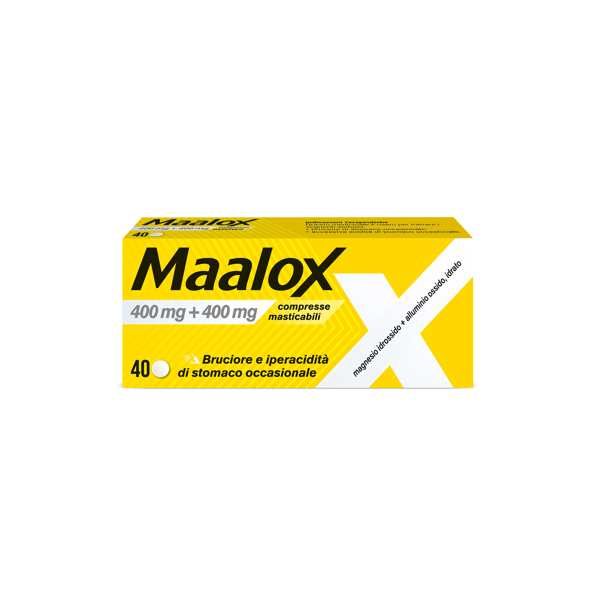 MAALOX*40CPR MAST 400MG+400MG - Farmacia Del Monaco