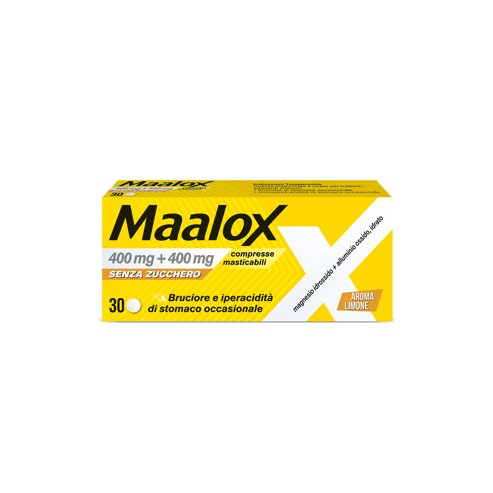 MAALOX*S/Z 30CPR LIMO400+400MG - Farmacia Del Monaco