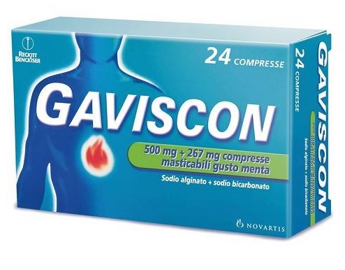GAVISCON*24CPR MENTA 500+267MG - Farmacia Del Monaco
