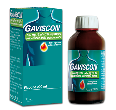 GAVISCON*OS 500+267MG/10ML MEN - Farmacia Del Monaco