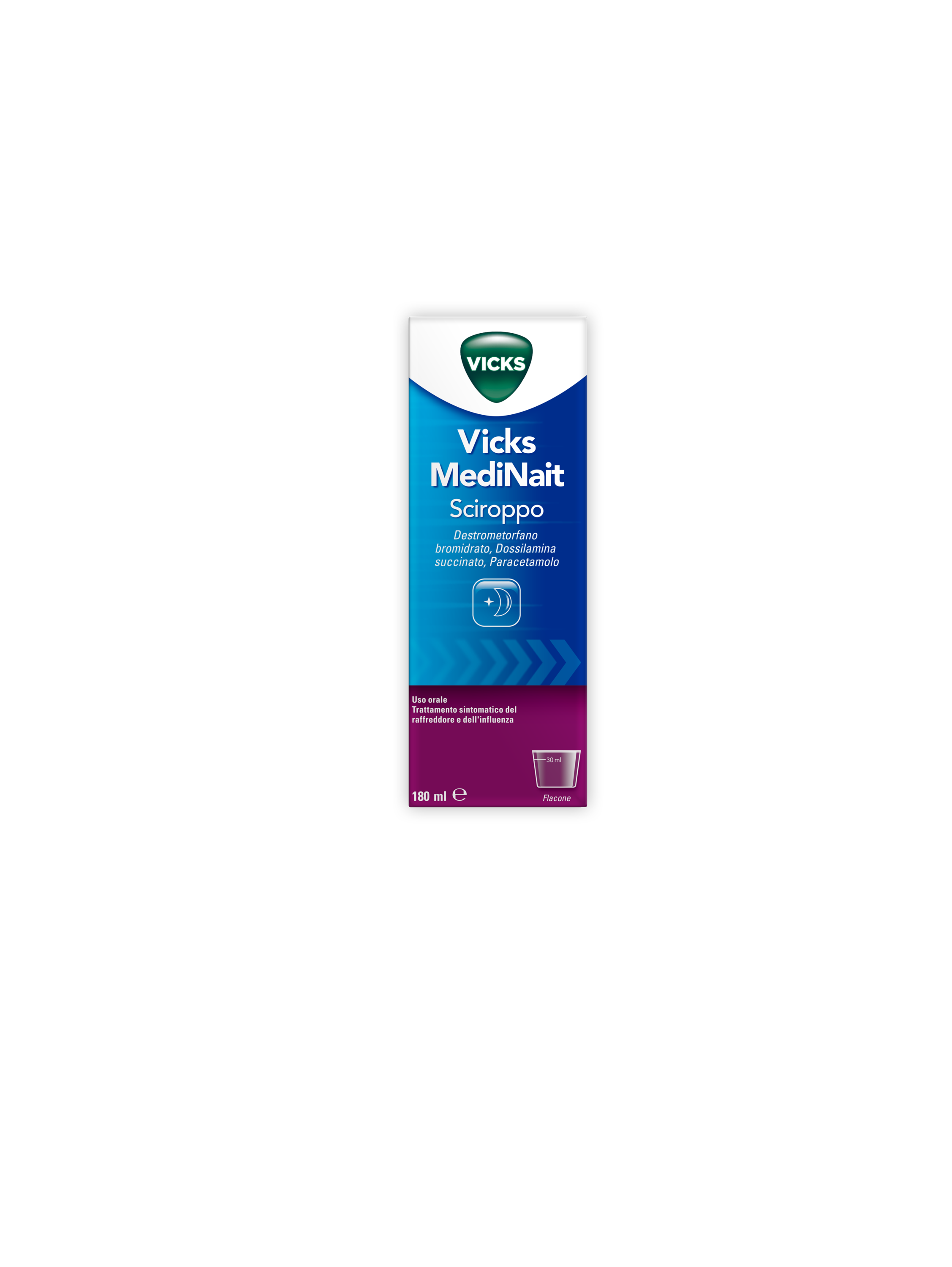VICKS MEDINAIT*SCIR 180ML - Farmacia Del Monaco