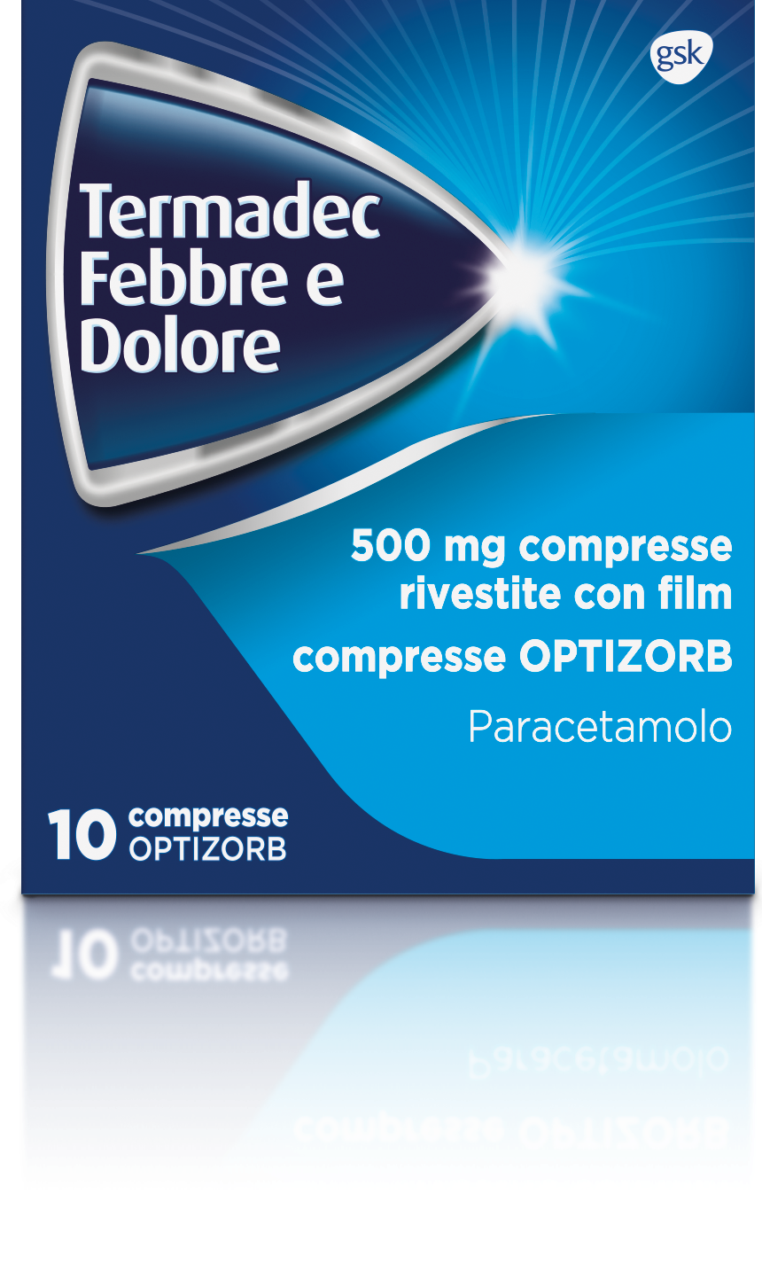 TERMADEC FEBBRE E DOL*10CPR500 - Farmacia Del Monaco