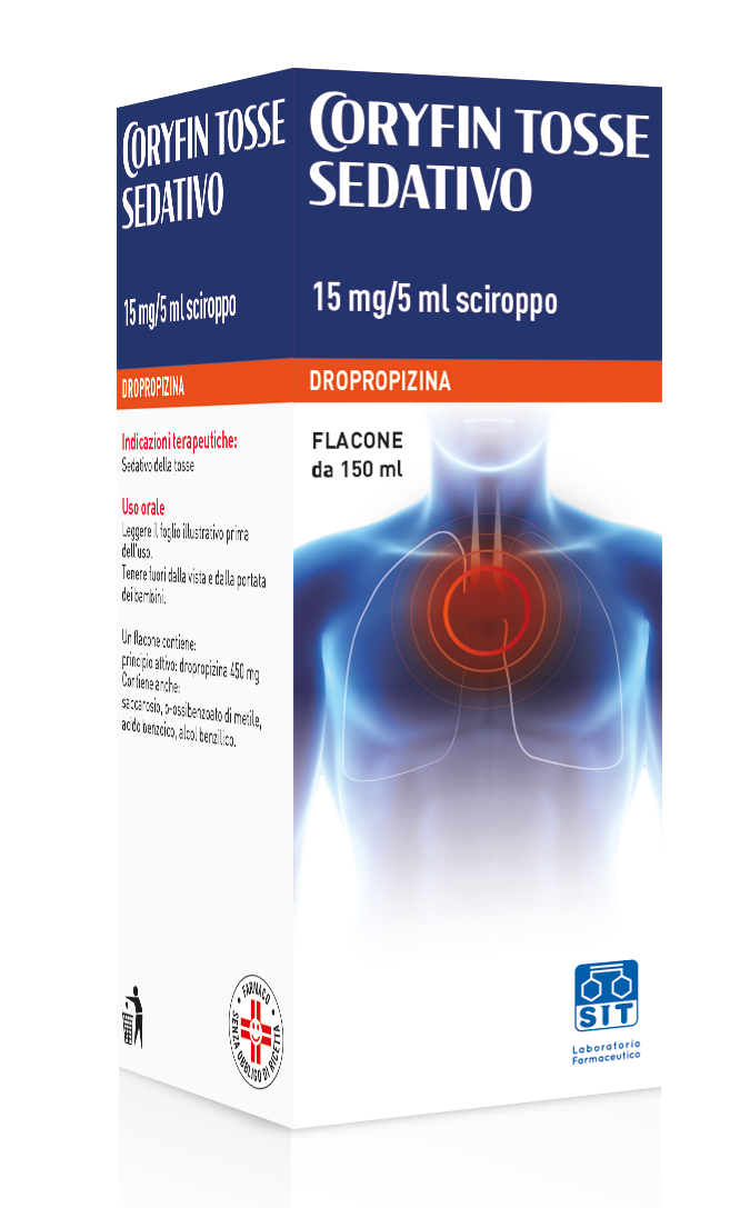 CORYFIN TOSSE SE*150ML15MG/5ML - Farmacia Del Monaco