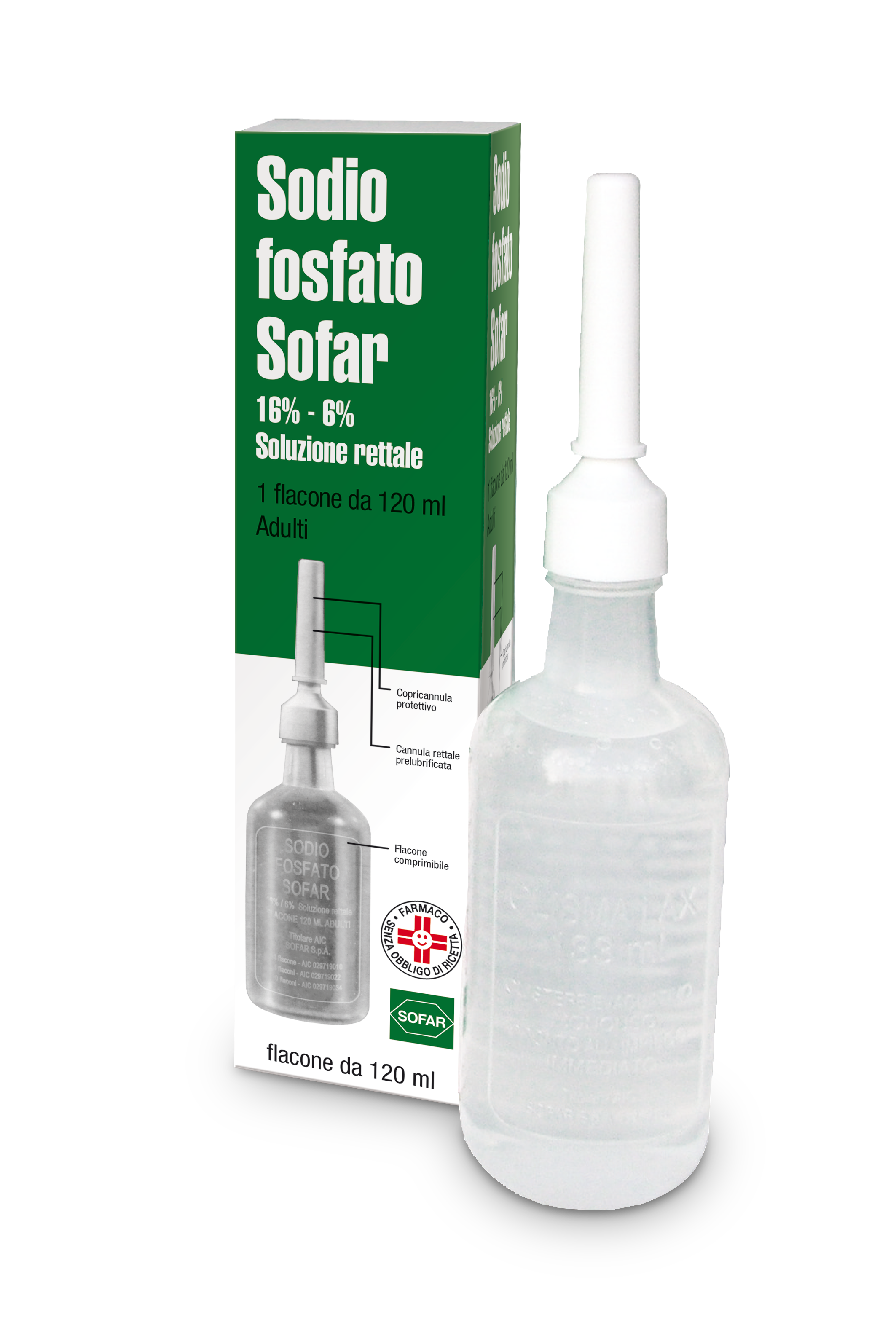 SODIO FOSFATO ALFA*RETT 120ML - Farmacia Del Monaco
