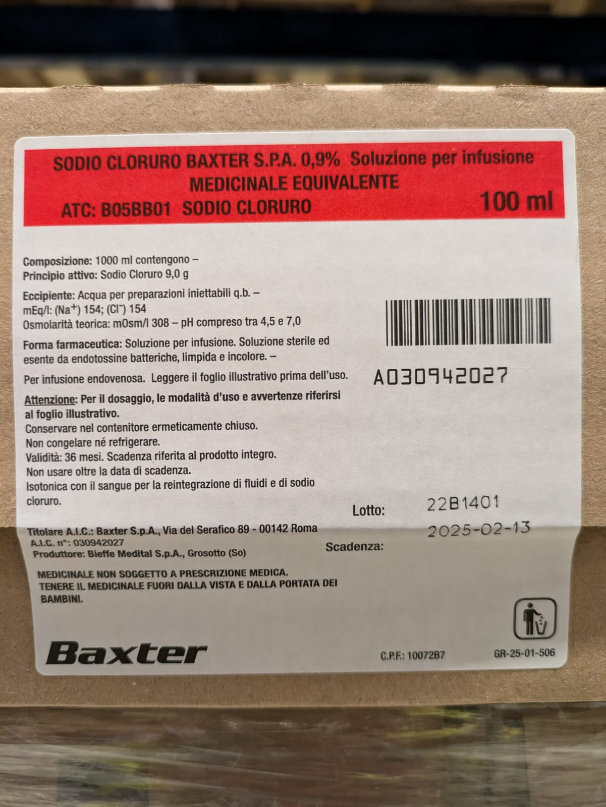 SODIO CLORURO*0,9% 1FL 100ML - Farmacia Del Monaco