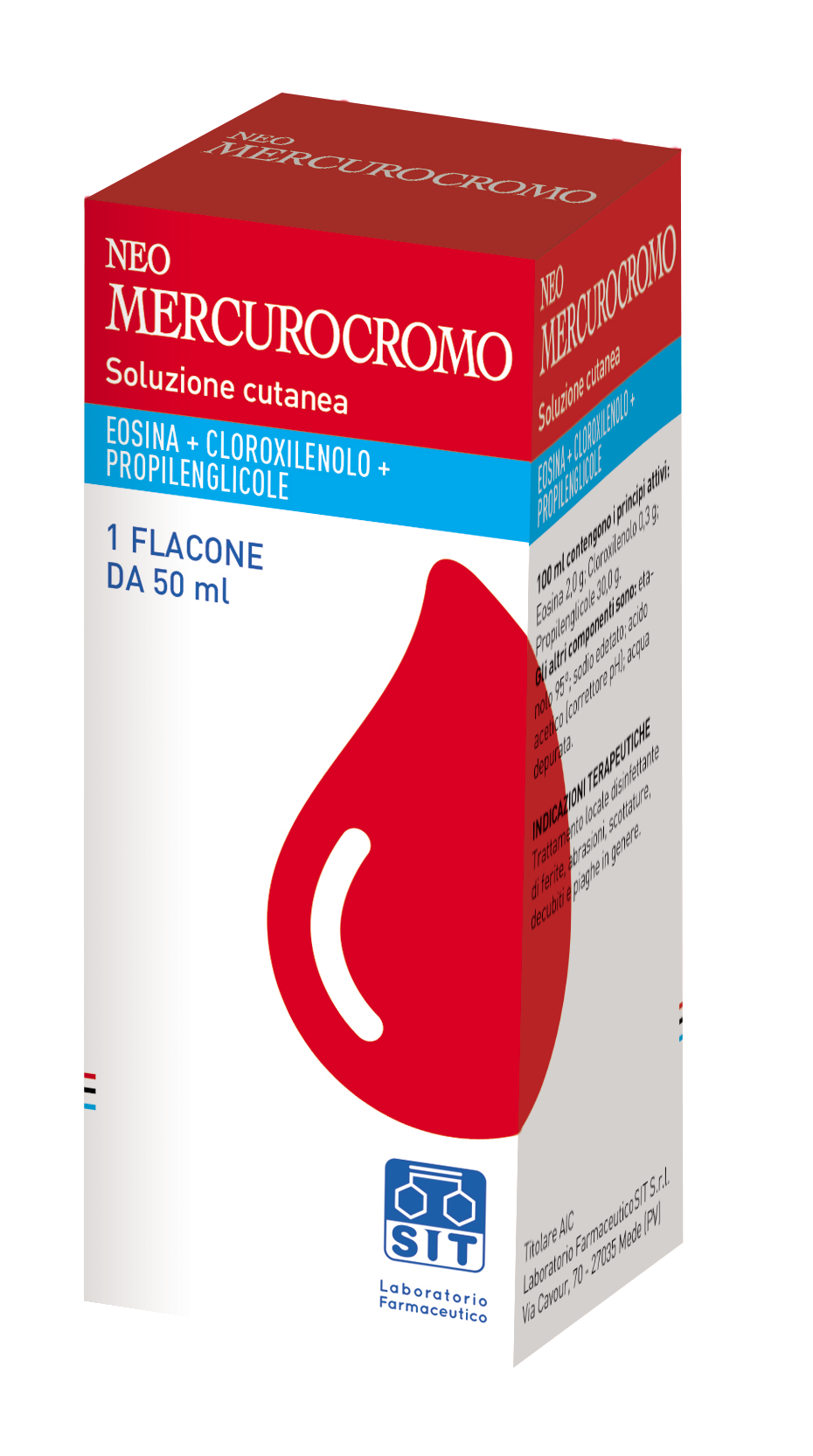 NEOMERCUROCROMO*SOLUZ FL 50ML - Farmacia Del Monaco