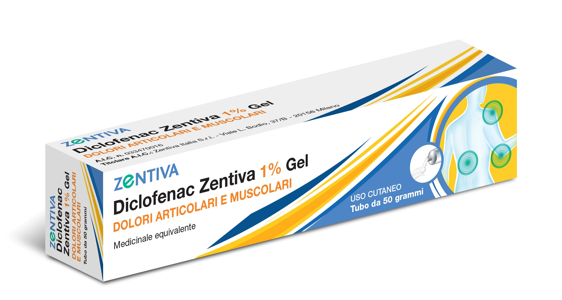 DICLOFENAC ZENTIVA*GEL 50G 1% - Farmacia Del Monaco