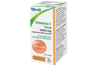 VITAMINA C TEVA*10CPR EFF 1G - Farmacia Del Monaco