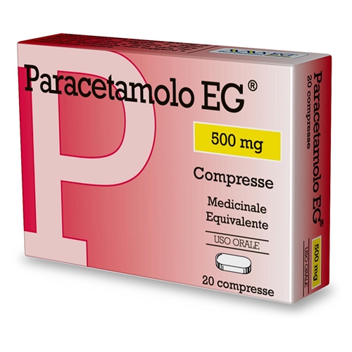PARACETAMOLO EG*20CPR 500MG - Farmacia Del Monaco
