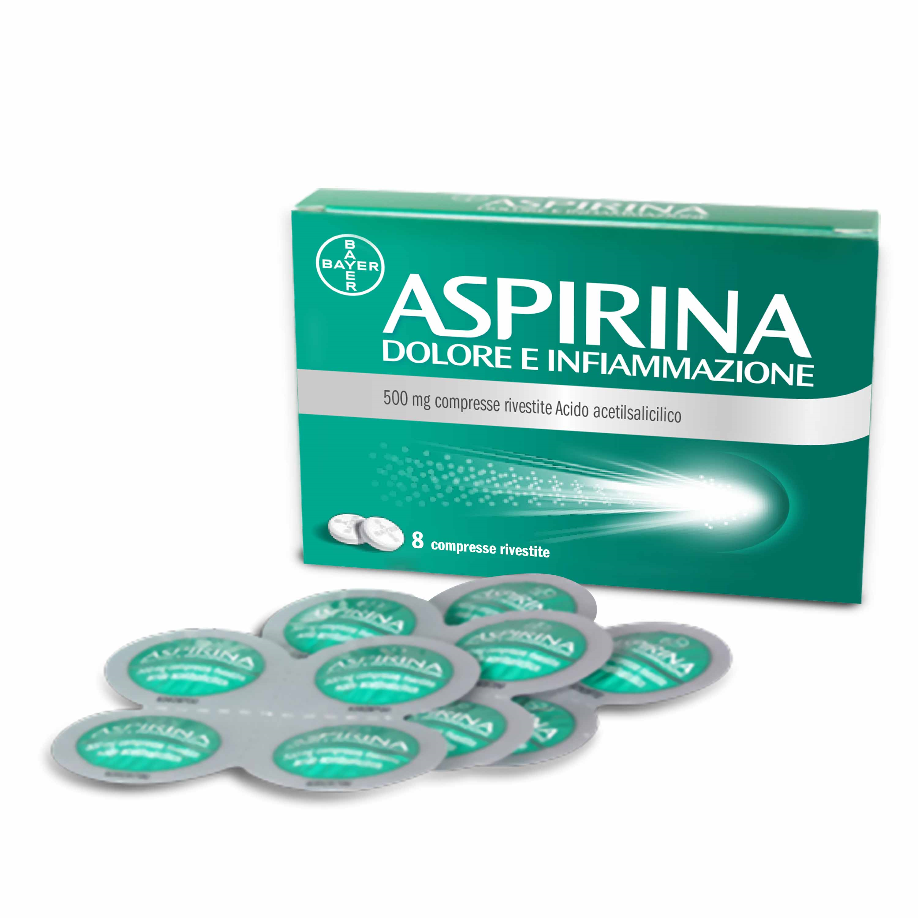 ASPIRINA DOLORE INF*8CPR 500MG - Farmacia Del Monaco