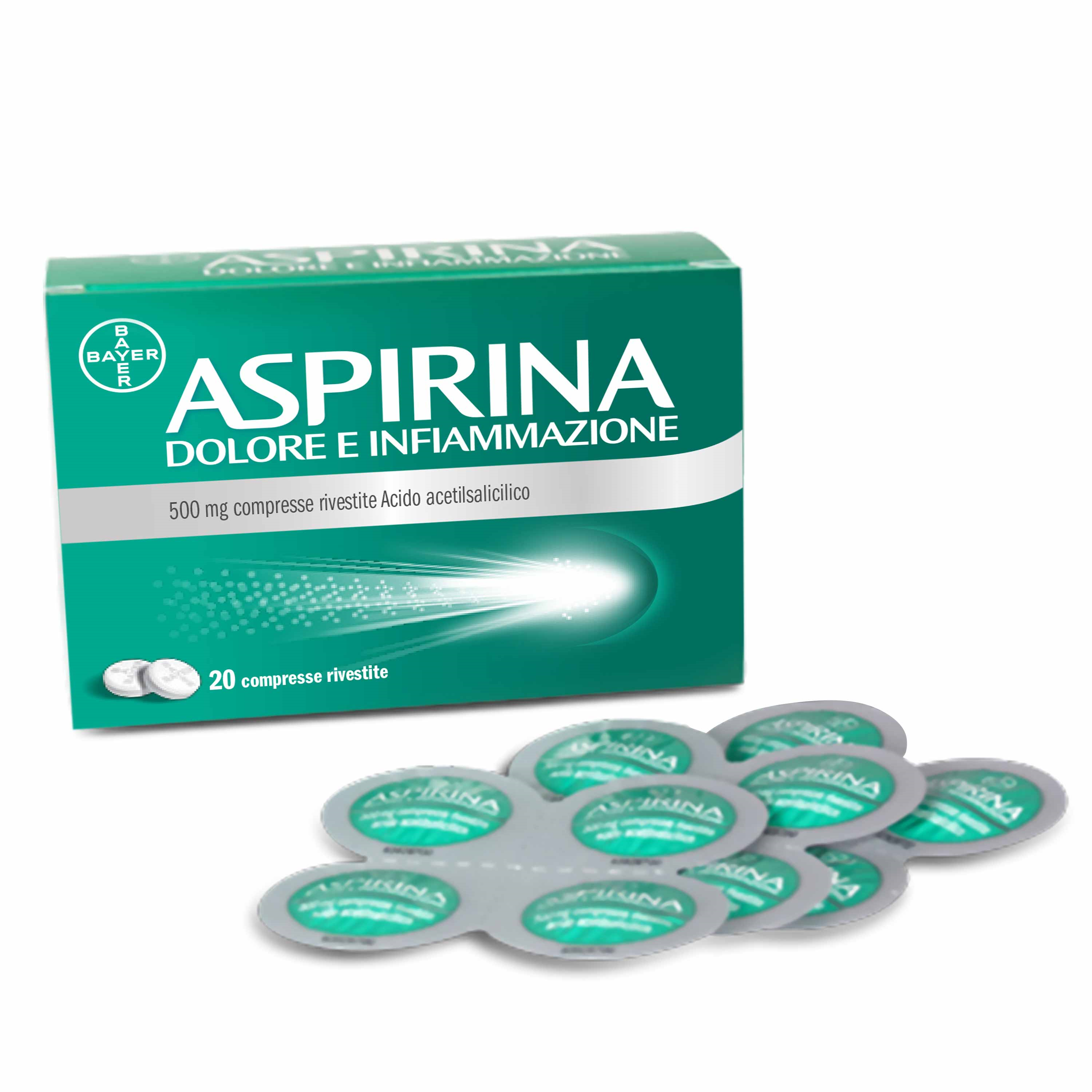ASPIRINA DOLORE INF*20CPR500MG - Farmacia Del Monaco