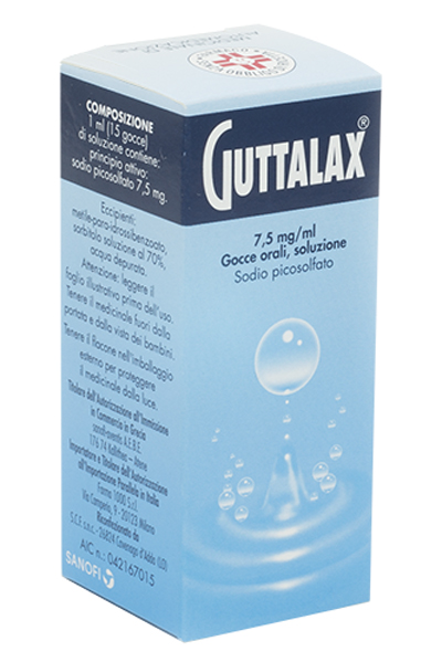GUTTALAX*OS GTT 15ML 7,5MG/ML - Farmacia Del Monaco