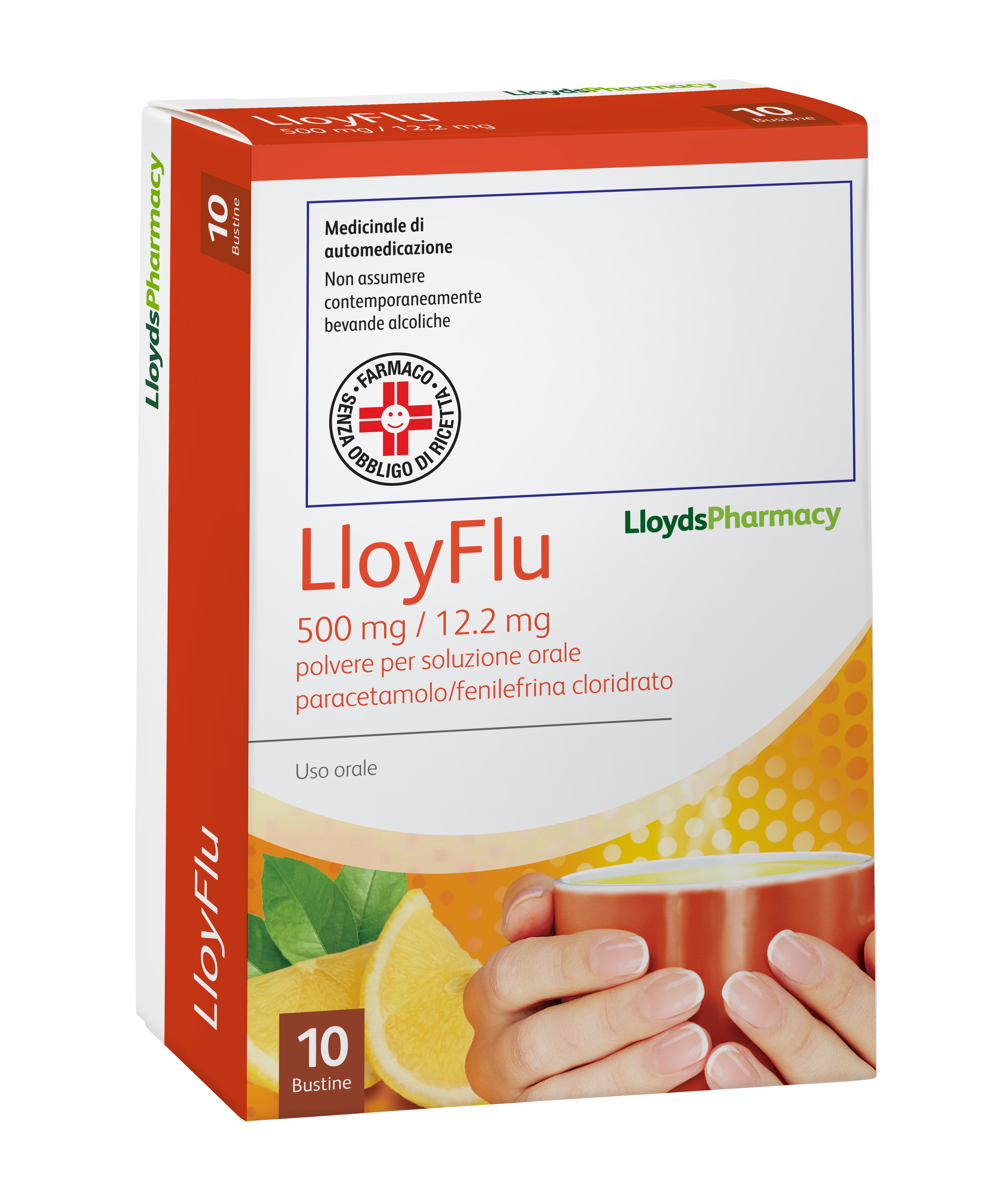 LLOYFLU*10BUST 500MG+12,2MG - Farmacia Del Monaco