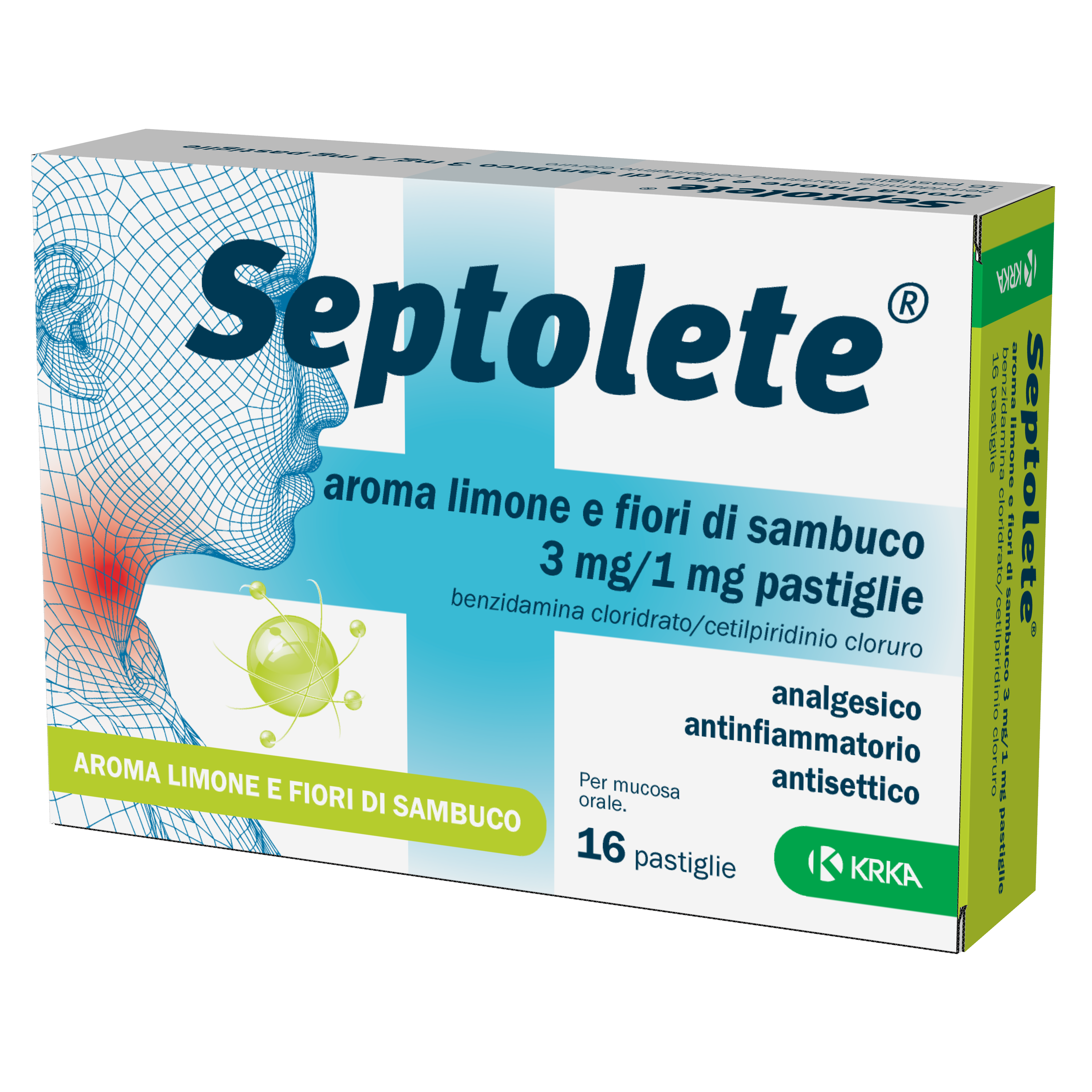 SEPTOLETE*16PAST3+1MG LIM FIOR - Farmacia Del Monaco