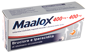 MAALOX*40CPR MAST 400MG+400MG - Farmacia Del Monaco