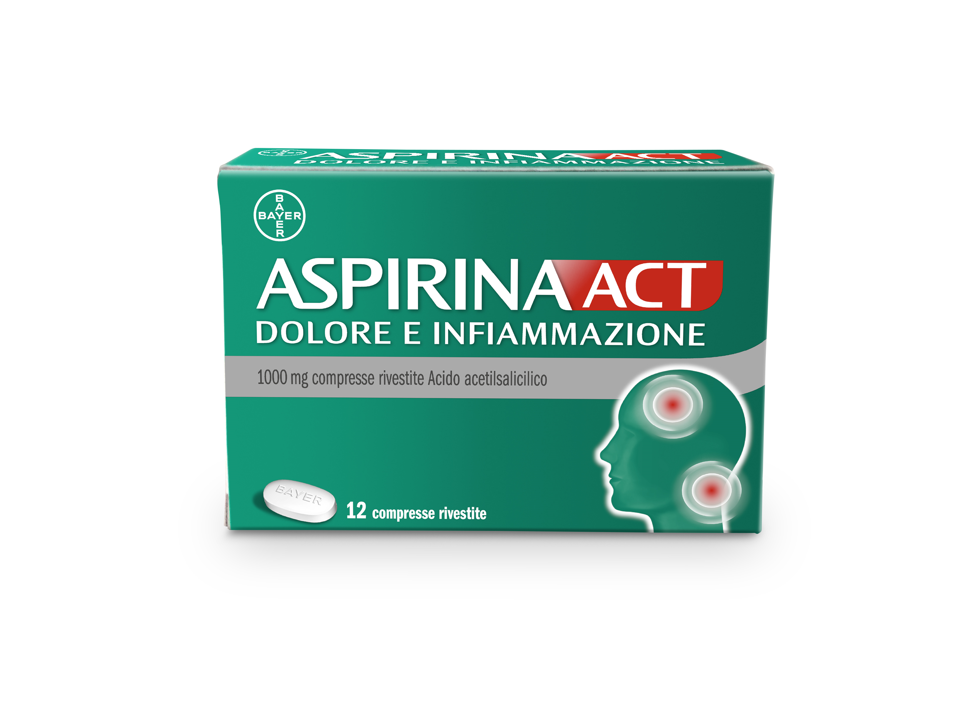 ASPIRINAACT DOL INF*12CPR 1G - Farmacia Del Monaco