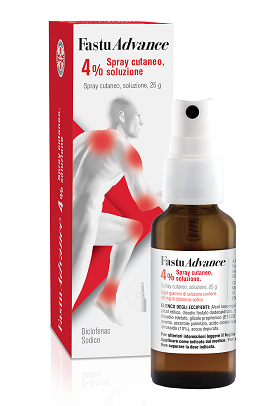 FASTUADVANCE*SPRAY 25G 4% - Farmacia Del Monaco
