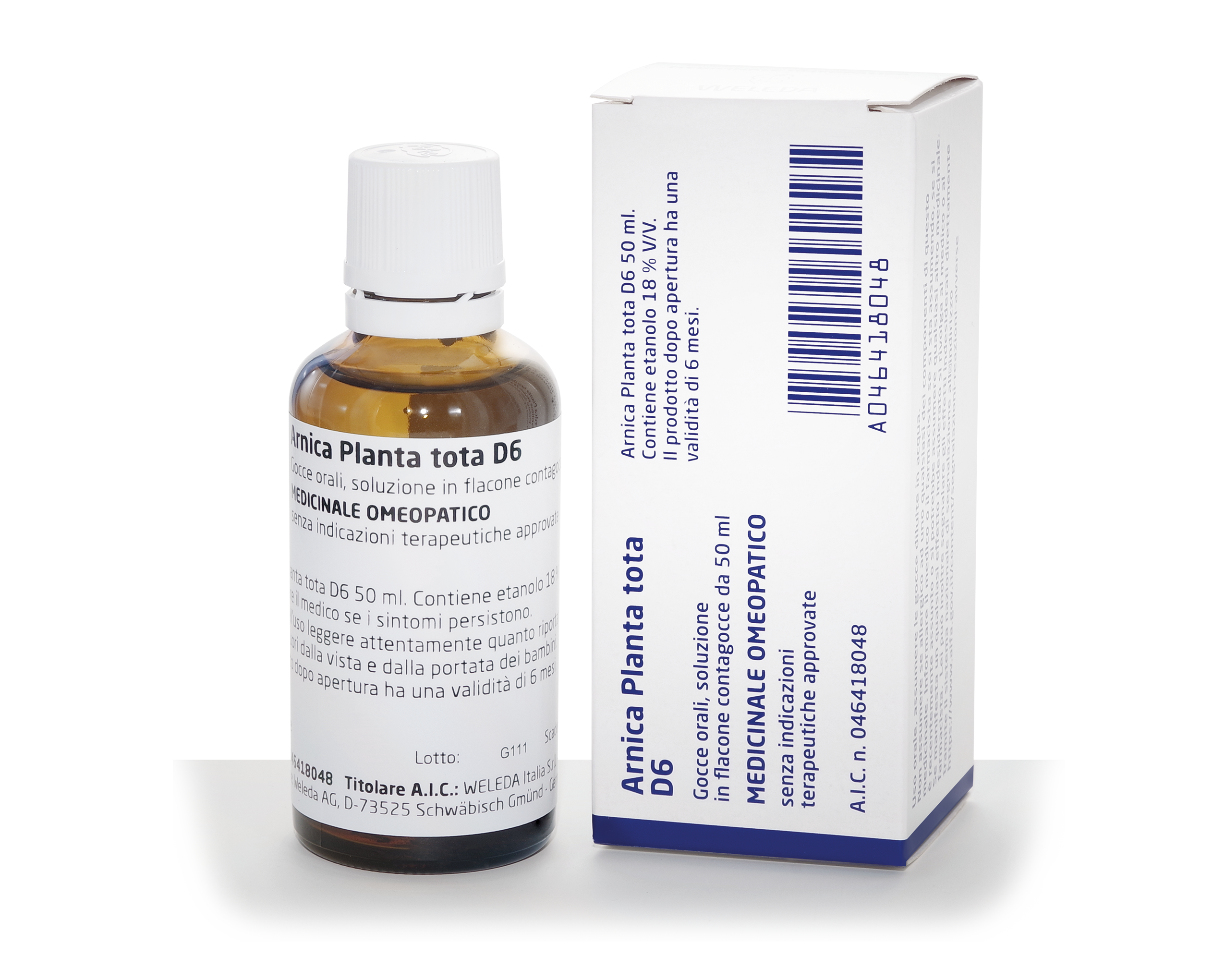 ARNICA PLANTA TOTA*D6 GTT 50ML - Farmacia Del Monaco