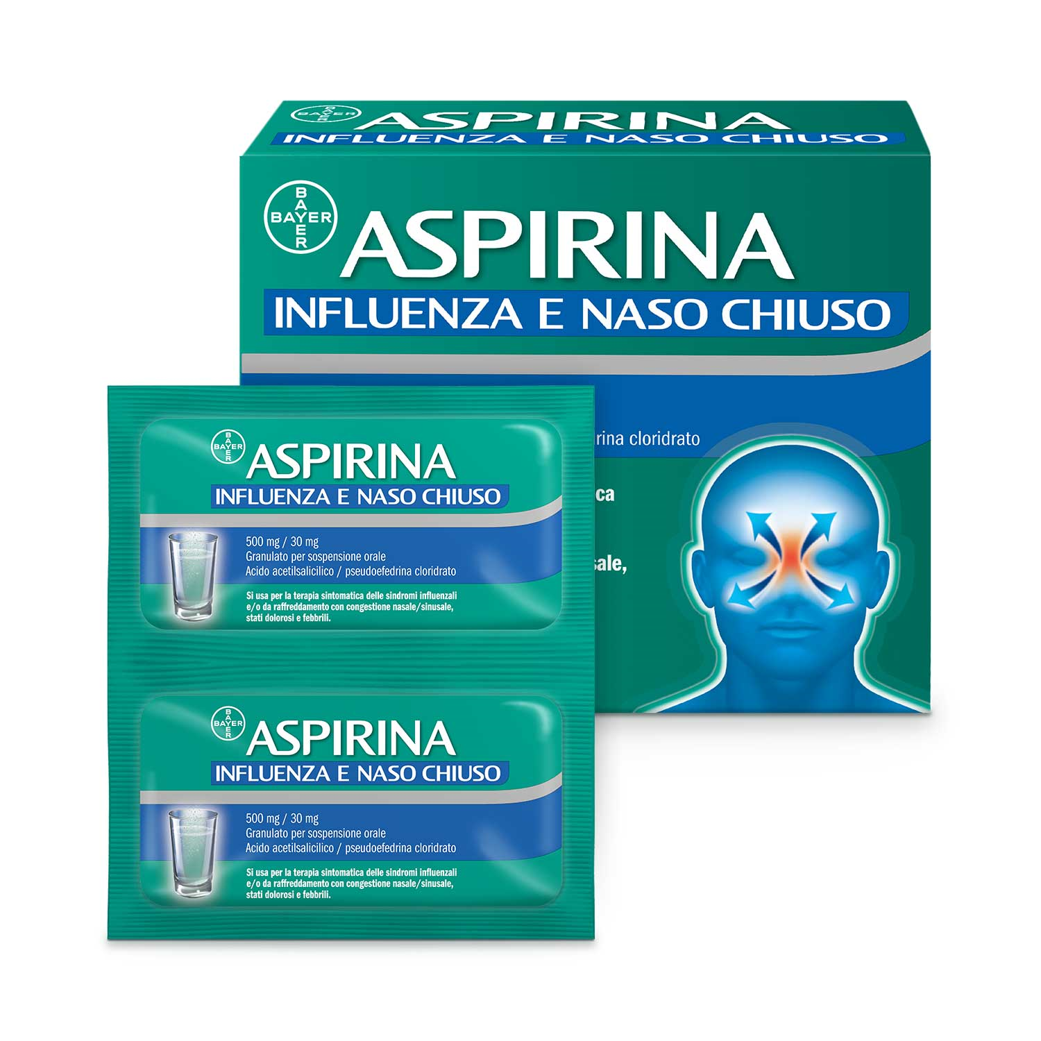 ASPIRINA INFLUENZA E NASO C*20 - Farmacia Del Monaco