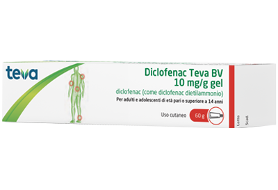 DICLOFENAC TEVA*GEL 60G 10MG/G - Farmacia Del Monaco