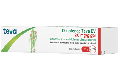 DICLOFENAC TEVA*GEL 60G 20MG/G - Farmacia Del Monaco