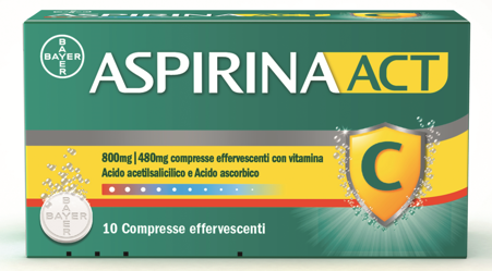ASPIRINAACT*10CPR EFF800+480MG - Farmacia Del Monaco