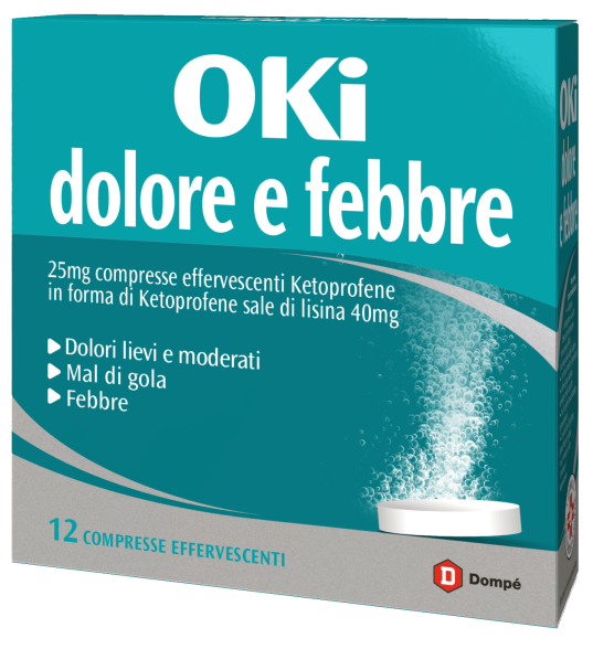OKI DOLORE E FEBBRE*12CPR EFF - Farmacia Del Monaco