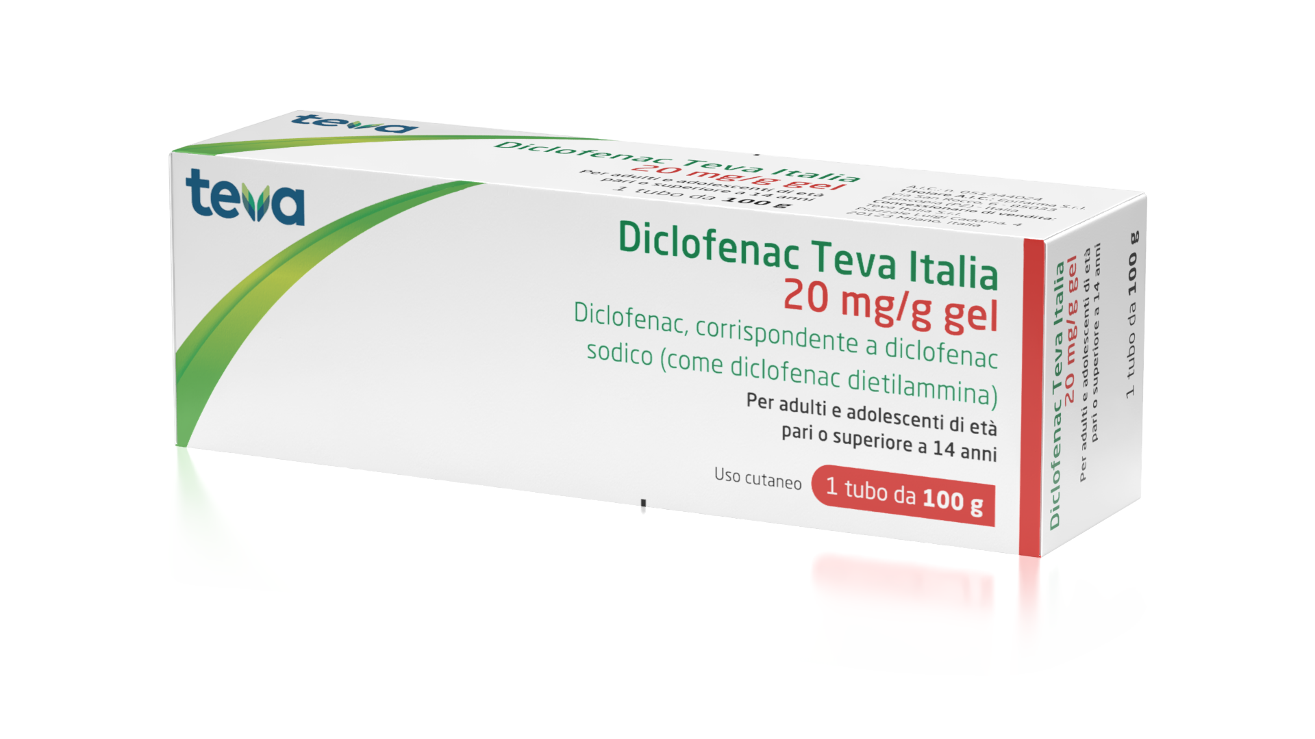 DICLOFENAC TE*GEL 100G 20MG/G - Farmacia Del Monaco