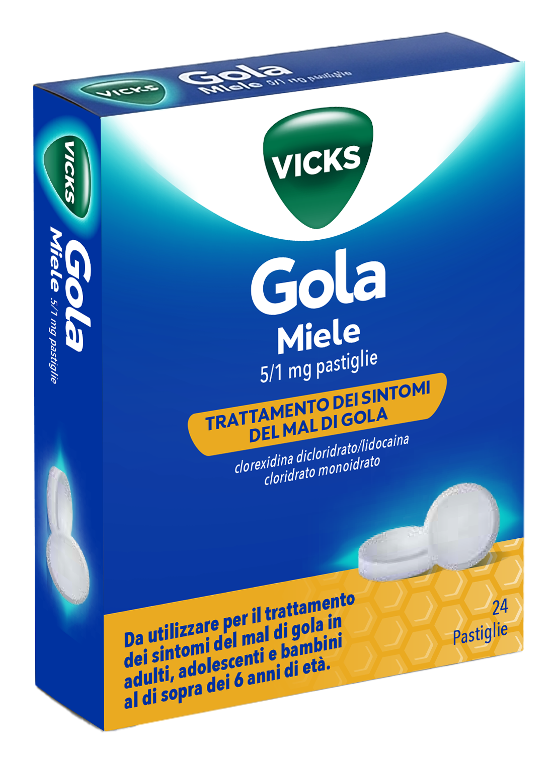 VICKS GOLA*24PAST 5+1MG MIELE - Farmacia Del Monaco