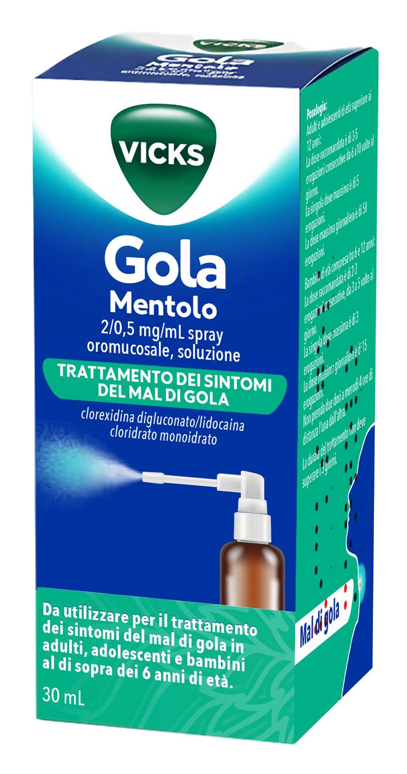 VICKS GOLA*SPR 30ML 2MG+0,5MG - Farmacia Del Monaco
