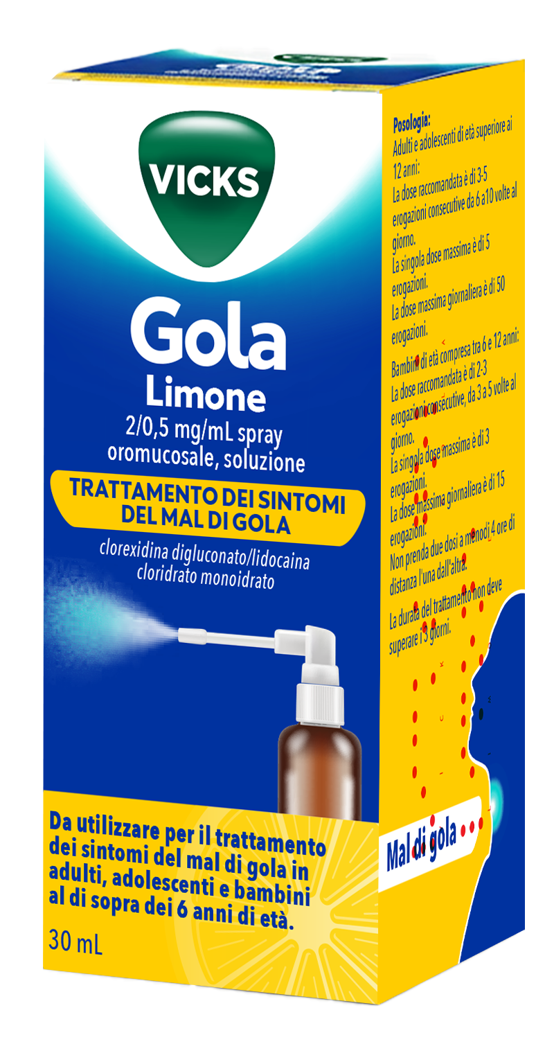 VICKS GOLA*SPR 30ML 2MG+0,5MG - Farmacia Del Monaco