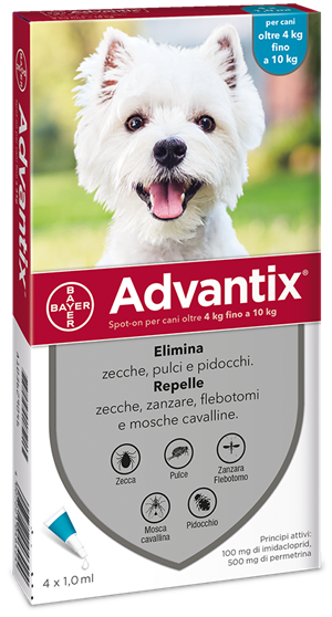ADVANTIX SPOT ON*4PIP 4-10KG - Farmacia Del Monaco
