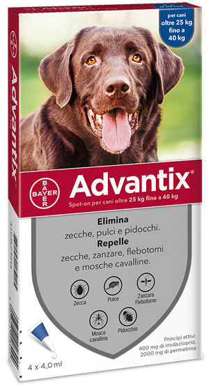 ADVANTIX SPOT ON*4PIP 25-40KG - Farmacia Del Monaco