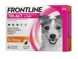 FRONTLINE TRI-ACT*3PIP 5-10KG - Farmacia Del Monaco
