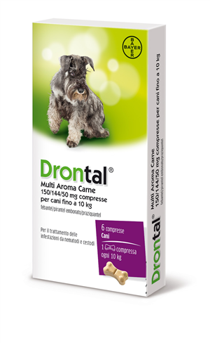 DRONTAL MULTI AR CARNE*6CPR - Farmacia Del Monaco