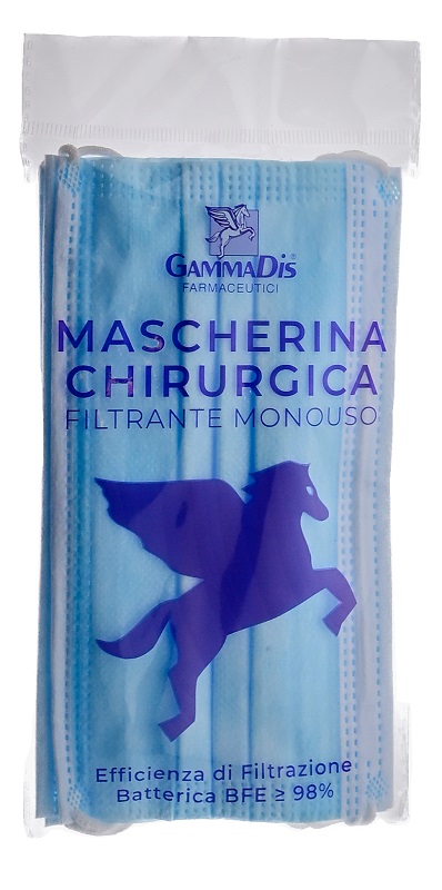 MASCHERINA CHIRURGICA 3 PEZZI GAMMADIS - Farmacia Del Monaco