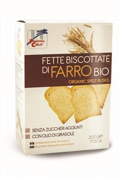 FSC FETTE BISCOTTATE DI FARRO BIO SENZA ZUCCHERI AGGIUNTI CON OLIO DI GIRASOLE SENZA OLIO DI PALMA 200 G - Farmacia Del Monaco
