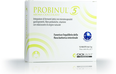 PROBINUL 5 12 BUSTINE 5 G AROMA CIOCCOLATO - Farmacia Del Monaco