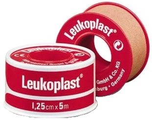 CEROTTO CHIRURGICO PER FISSAGGIO MEDICAZIONI IN ROCCHETTO LEUKOPLAST SUPPORTO VISCOSA COLOR PELLE MASSA ADESIVA CAUCCIU' OSSIDO DI ZINCO 1,25X500CM MUTUABILE - Farmacia Del Monaco