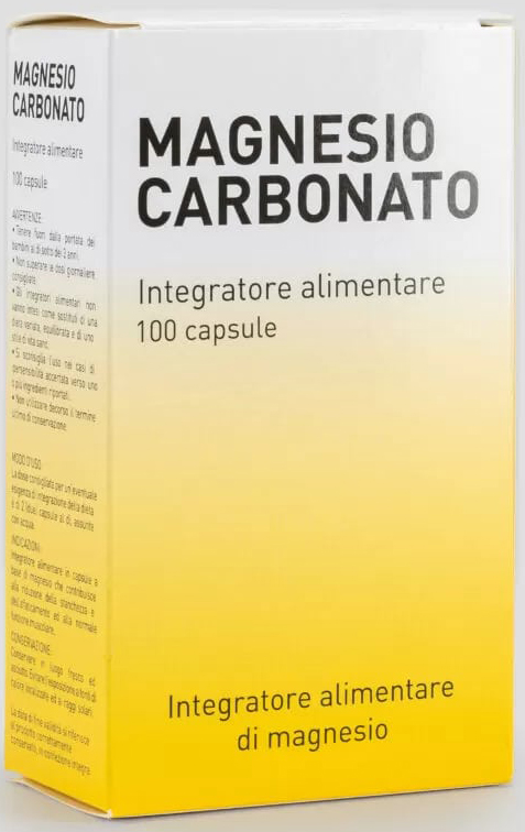 MAGNESIO CARBONATO 100 CAPSULE - Farmacia Del Monaco