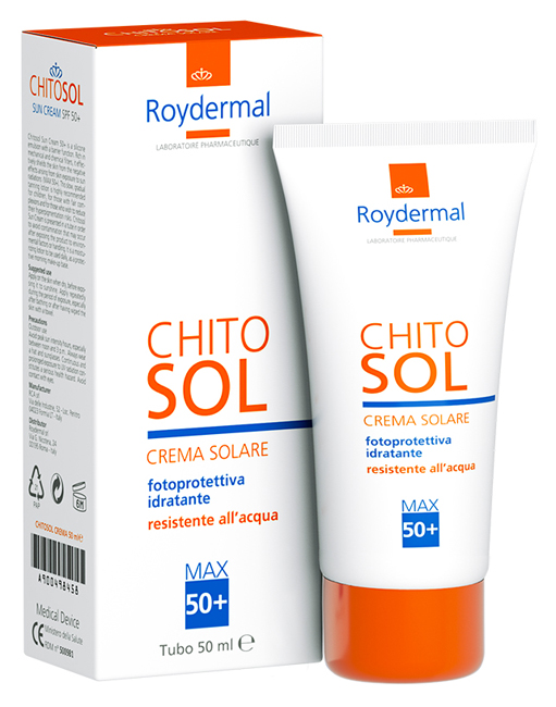 CHITOSOL CREMA SOLARE SPF50+ 50 ML - Farmacia Del Monaco
